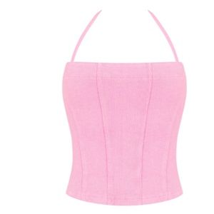 COPY - HIDDEN CULT Terra Rib Pink Shrug 2 Piece Set
